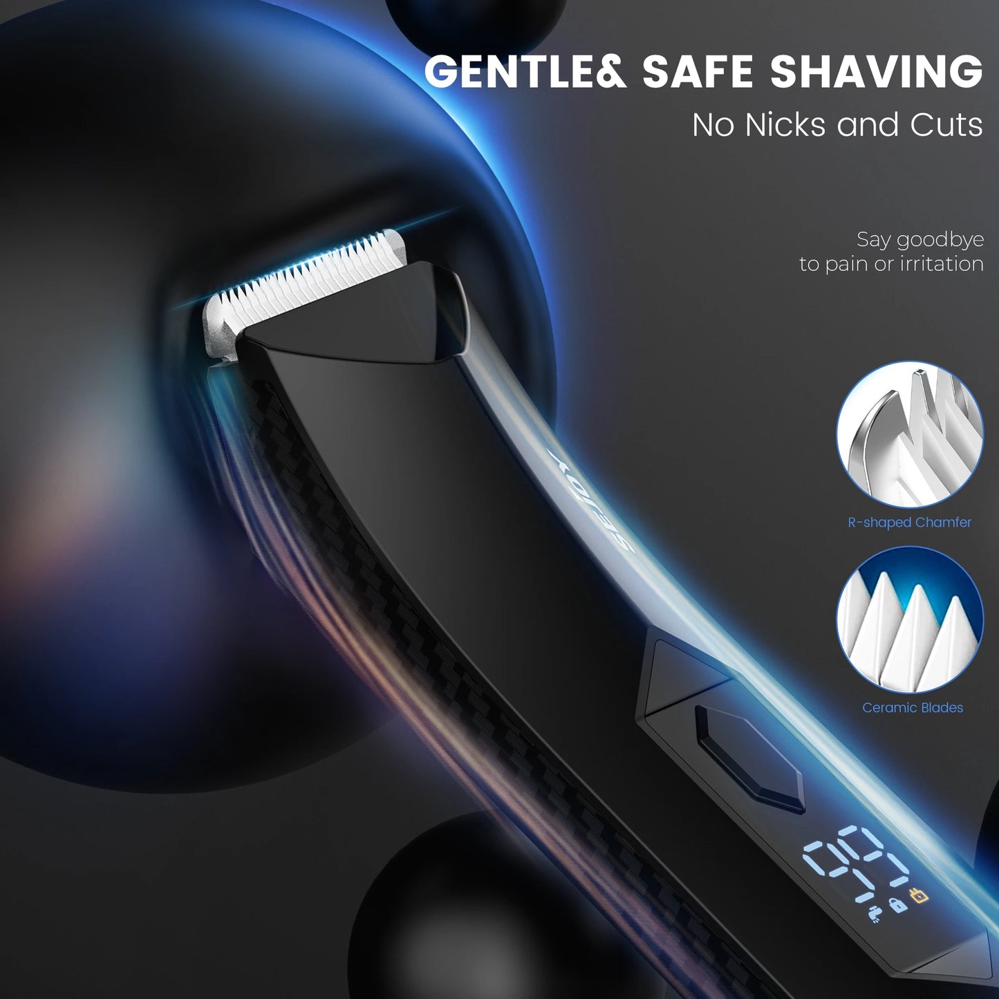 Sejoy Body Hair Clippers Men Electric Hari Trimmer Sideburns Electric Shaver Wireless Hair Cutting Barber Cutting Machine