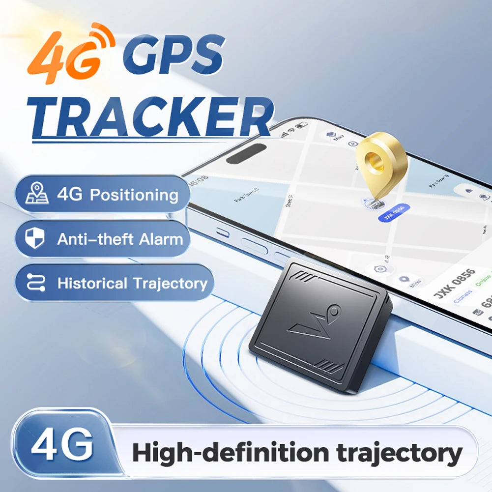 4G GPS Tracker Mini Vehicle GPS Locator Anti-Lost Recording Tracking Device for Elderly Children Pets Car