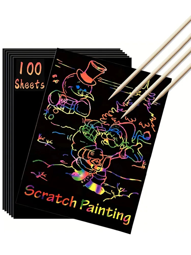 Scratch Paper Art - 100pcs