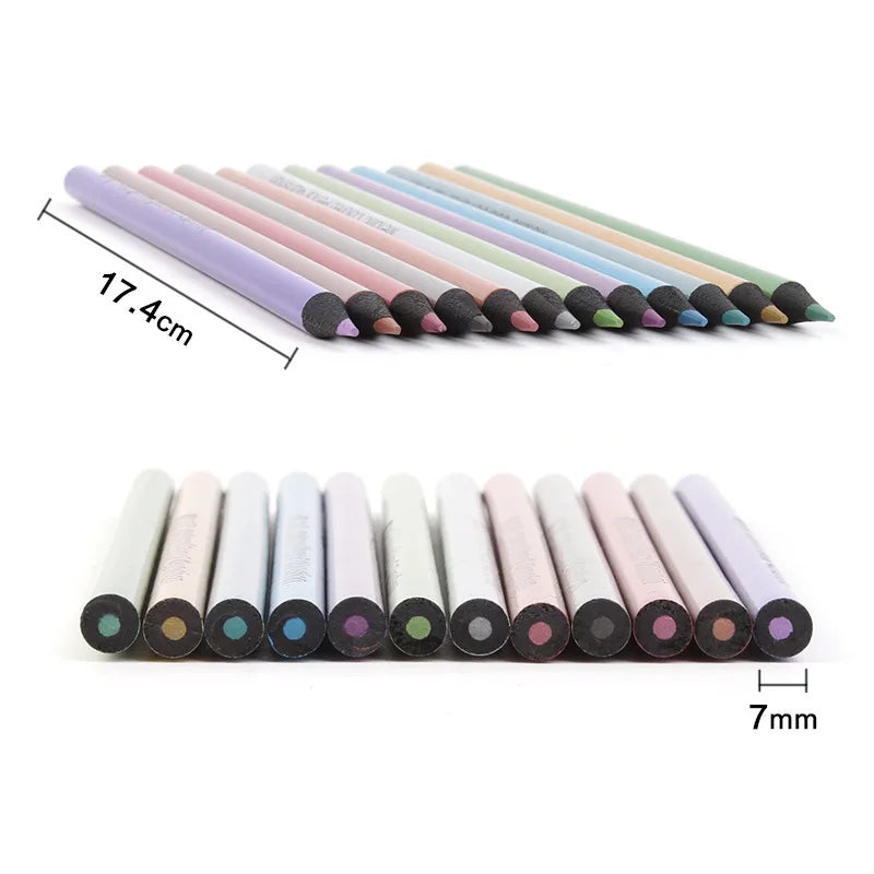 12 Colours Metallic Pencil