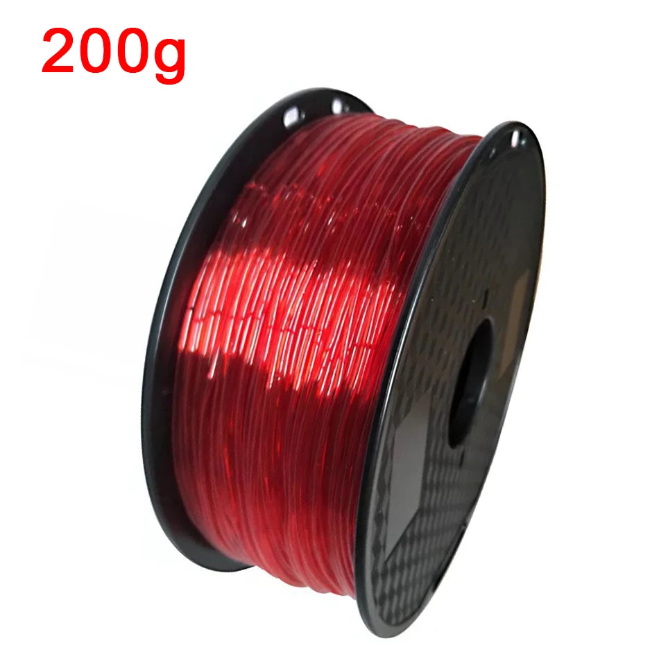 Flexible Translucent TPU 3D Printer Filament 1.75mm 200g Elastic TPU Material Extrudeuse Filament 3d Sublimation