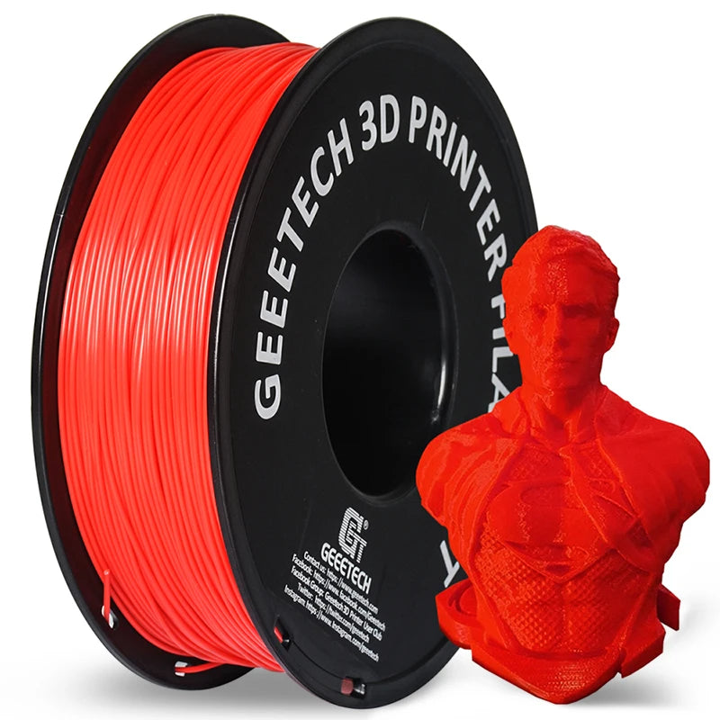 Geeetech 3d Printer Filament Pure PLA PETG Plastic 1.75mm,1KG (2.2LBS), Tangle-Free, 3d Printing Materials, Vacuum Packaging