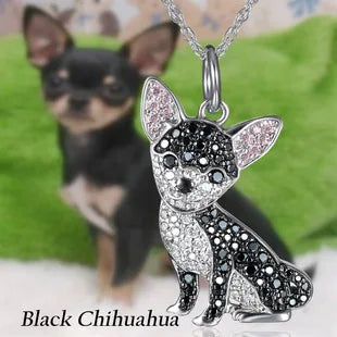 Creative Cute Maltese Pendant Necklace Fashion Pet Dog Jewelry Accessories Women's Pet Puppy Decoration Birthday Memorial Gifts