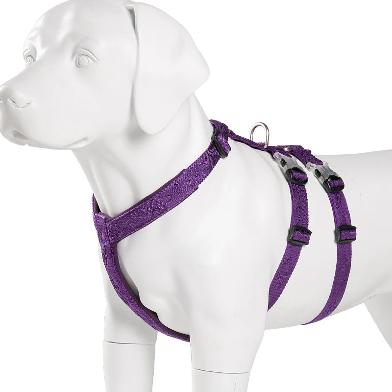 TRUELOVE Pet Harness Double-H Nylon Personalized Dog Harness NO PULL Reflective Breathable Adjustable YH1803