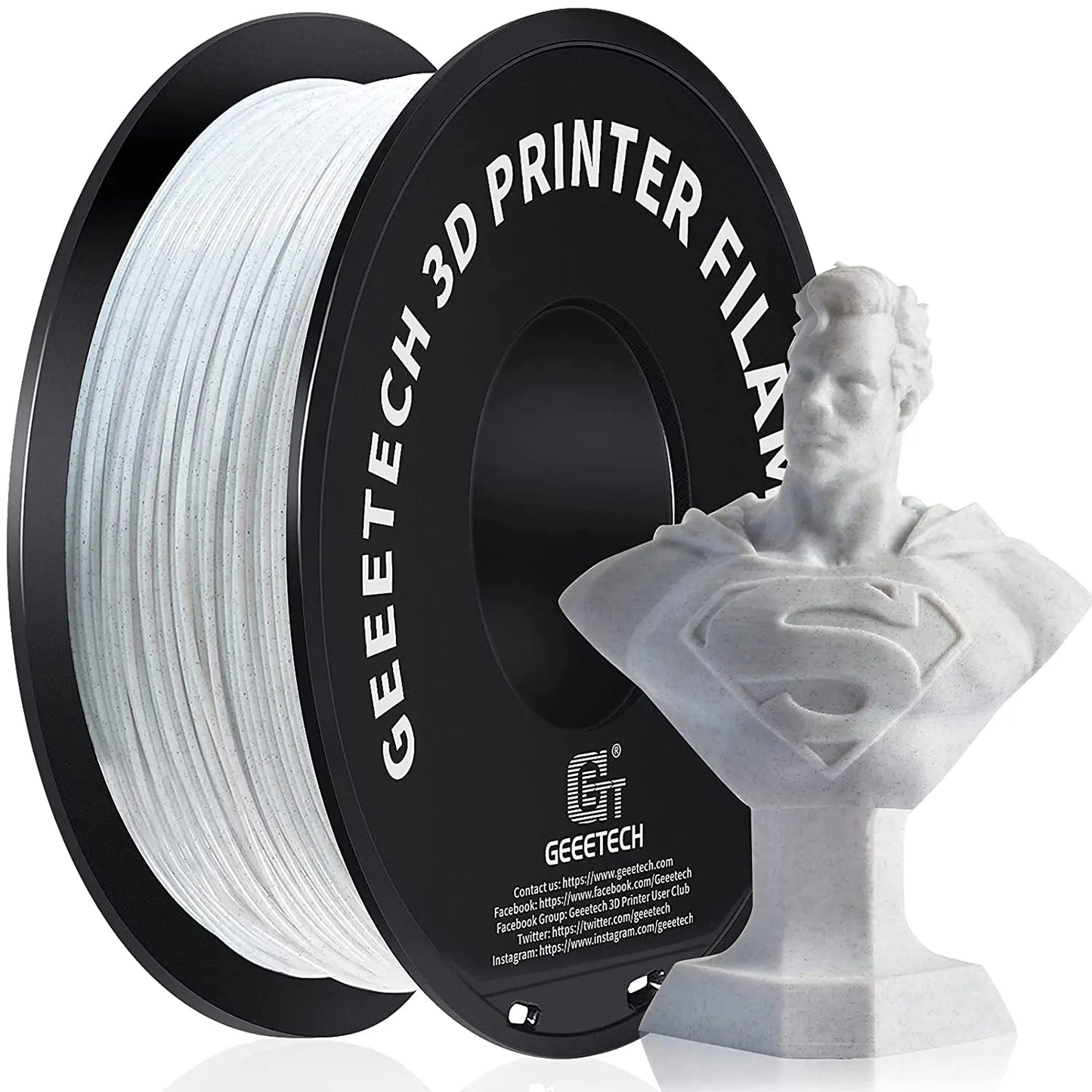 GEEETECH Silk PLA 3d Filament Wire 1kg 1.75mm Spool Wire 3D Printer Material 3D Print Refills, Fast Delivery Vacuum Package