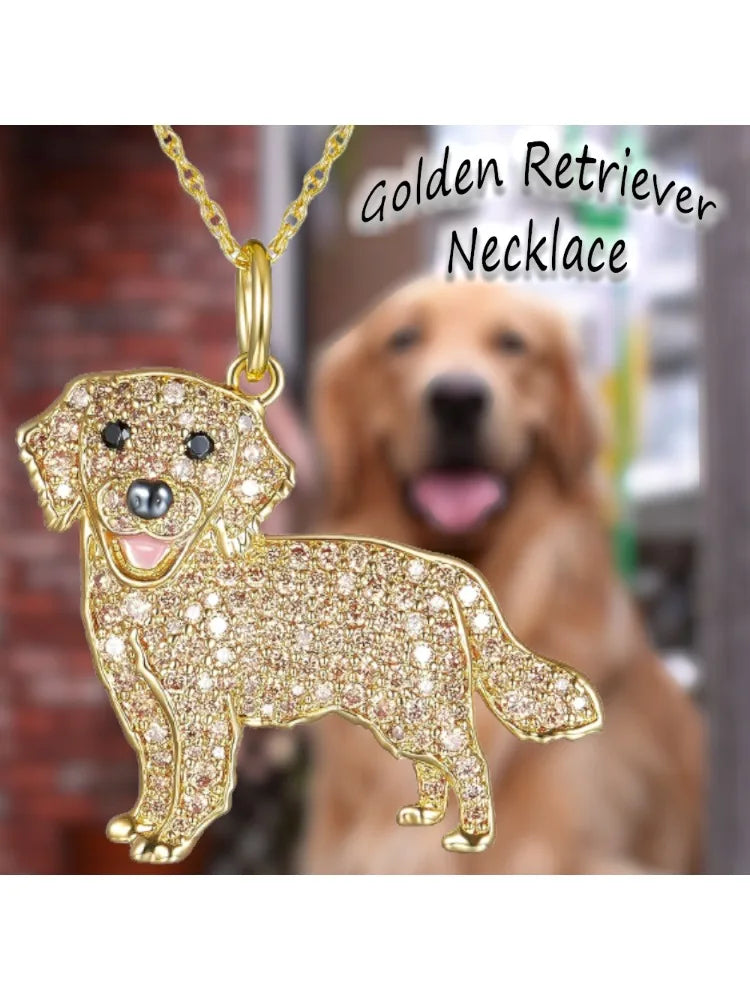Creative Cute Maltese Pendant Necklace Fashion Pet Dog Jewelry Accessories Women's Pet Puppy Decoration Birthday Memorial Gifts