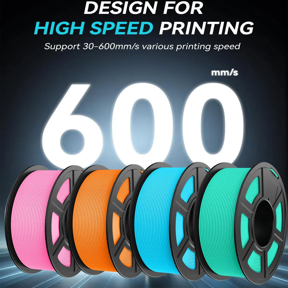 JAYO  High Speed Matte PETG 3D Filament 1.75mm 30mm/s - 600mm/s Print Range High Flow Speedy PETG 3D Printer Filament for 3D