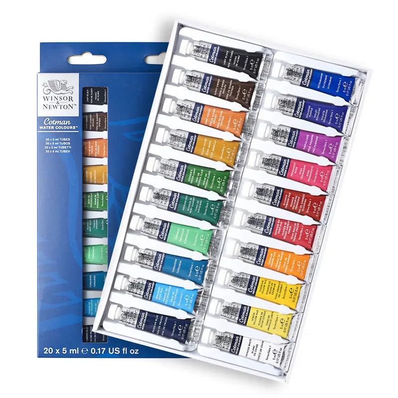 Winsor & Newton Cotman Watercolour Paint Set, 10/20 Colors, 5ml Tube Water Color Painting Art Painting Supplies