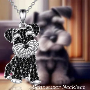 Creative Cute Maltese Pendant Necklace Fashion Pet Dog Jewelry Accessories Women's Pet Puppy Decoration Birthday Memorial Gifts