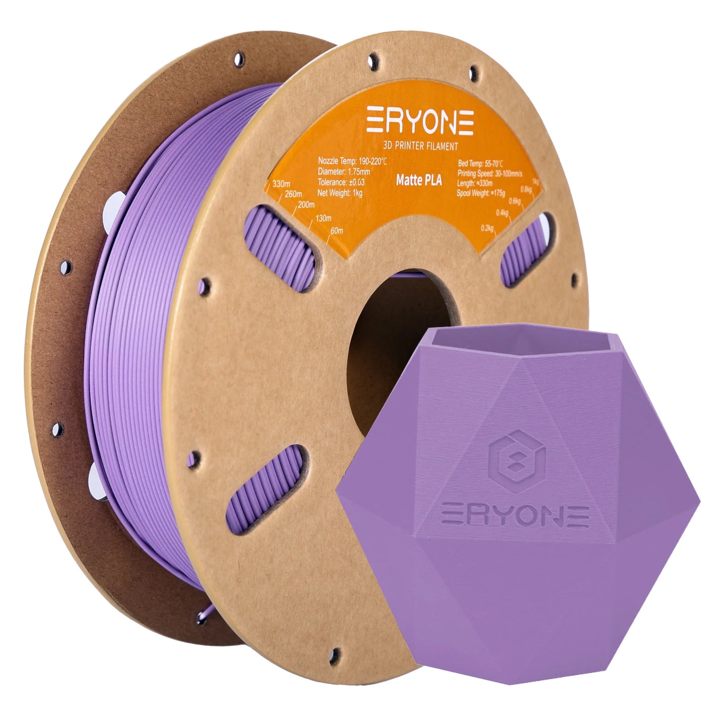 ERYONE 1/3/5/10KG Matte PLA Premium Filament 1.75mm 3D Print,Multicolour Available,big sale matte pla filament,1KG/Spool