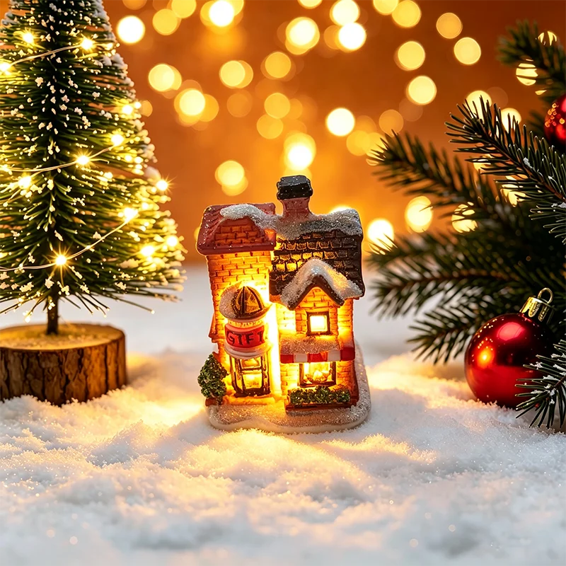 Christmas House Light Decorations For Home Ornaments Kids Xmas Gift New Year 2025 Navidad Decor Bedroom Night Light With Battery