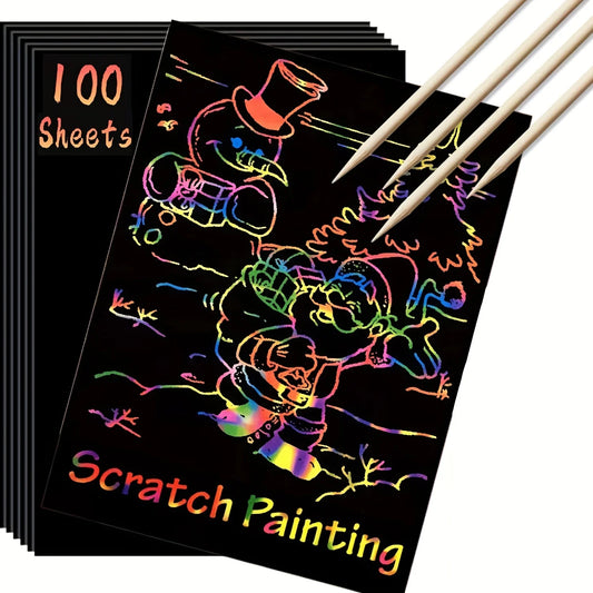 Scratch Paper Art - 100pcs