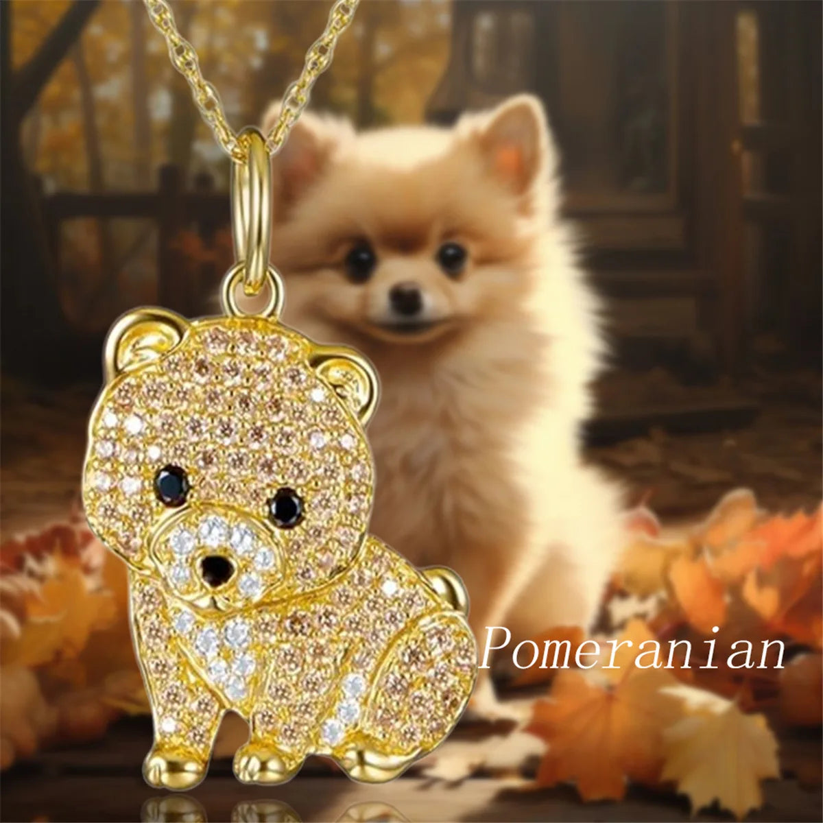 Creative Cute Maltese Pendant Necklace Fashion Pet Dog Jewelry Accessories Women's Pet Puppy Decoration Birthday Memorial Gifts