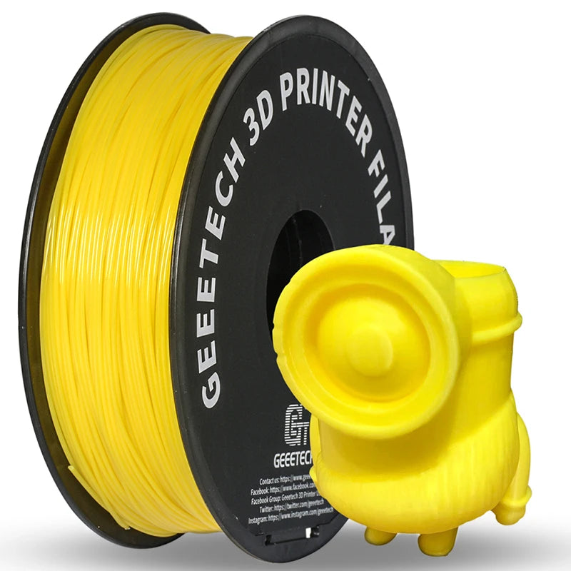 Geeetech 3d Printer Filament Pure PLA PETG Plastic 1.75mm,1KG (2.2LBS), Tangle-Free, 3d Printing Materials, Vacuum Packaging