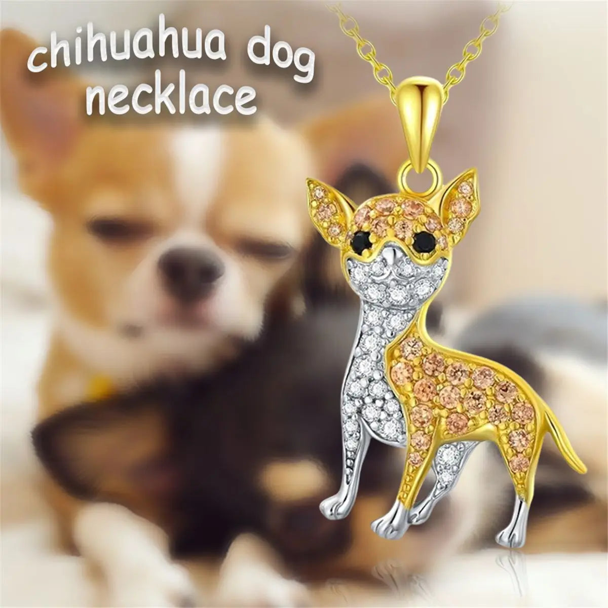 Creative Cute Maltese Pendant Necklace Fashion Pet Dog Jewelry Accessories Women's Pet Puppy Decoration Birthday Memorial Gifts