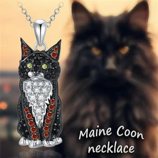 Creative Cute Maltese Pendant Necklace Fashion Pet Dog Jewelry Accessories Women's Pet Puppy Decoration Birthday Memorial Gifts