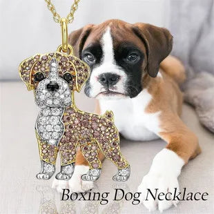 Creative Cute Maltese Pendant Necklace Fashion Pet Dog Jewelry Accessories Women's Pet Puppy Decoration Birthday Memorial Gifts