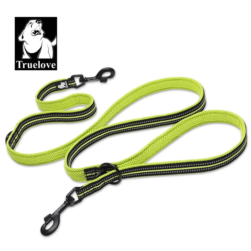 Truelove 7 In 1  Multi-Purpose Adjustable Dog Lead Hand Free Pet Training Leash Reflective Dog Leash Walk 2 Dogs Harness TLL2411