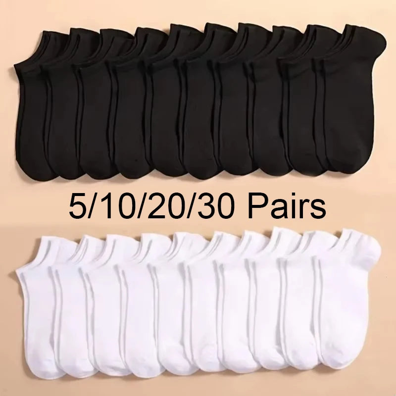 Unisex Casual Plain Colour Socks