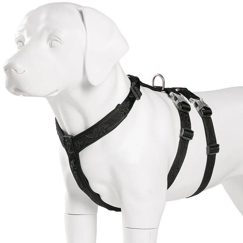 TRUELOVE Pet Harness Double-H Nylon Personalized Dog Harness NO PULL Reflective Breathable Adjustable YH1803