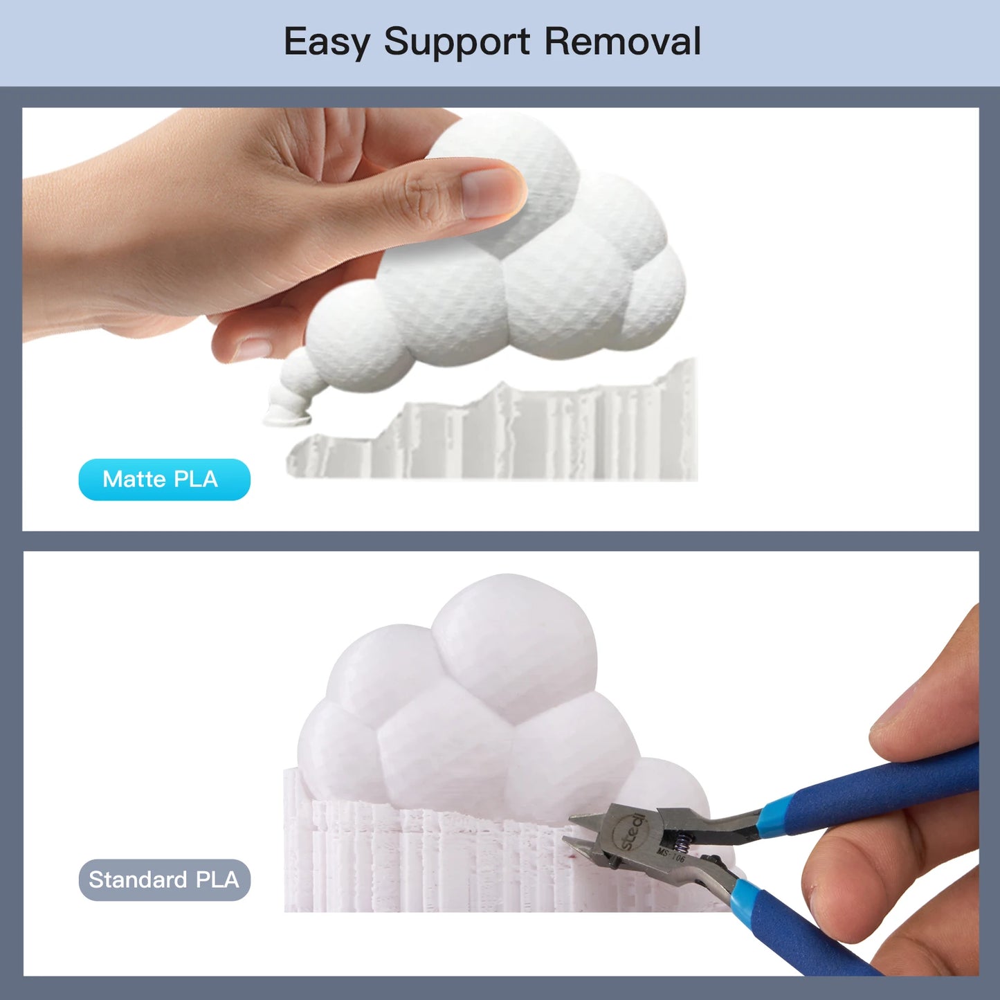 ERYONE 1/3/5/10KG Matte PLA Premium Filament 1.75mm 3D Print,Multicolour Available,big sale matte pla filament,1KG/Spool