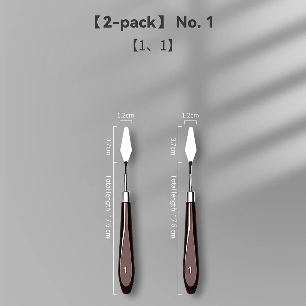 Stainless Steel Oil Painting Knives Artist Crafts Spatula Palette Mixing Knife Scraper Art Acrylic Gouache Painting Drawing Tool
