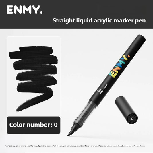 ENMY 1PC - Choose from 60 Colour Acrylic Paint Markers | Blendable Soft Tip Pens
