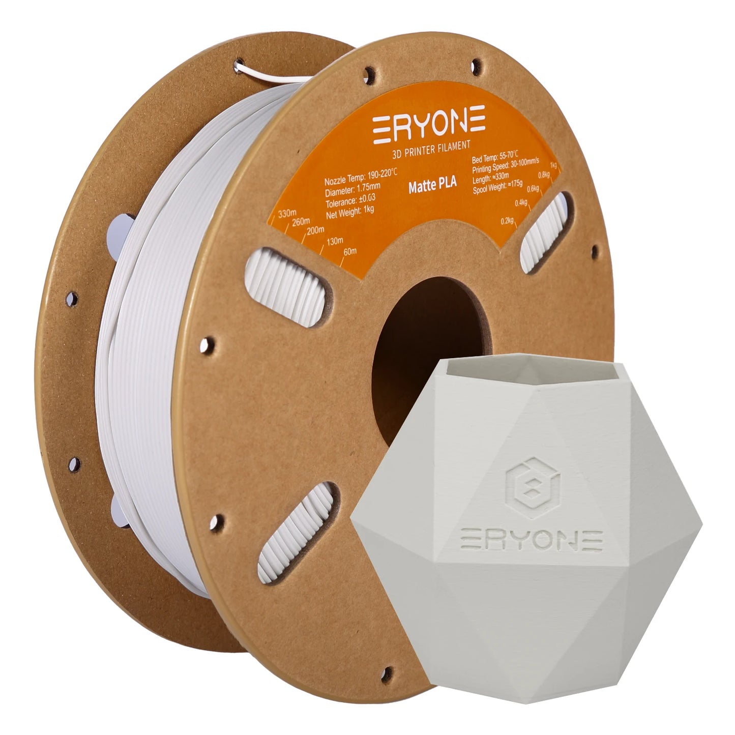 ERYONE 1/3/5/10KG Matte PLA Premium Filament 1.75mm 3D Print,Multicolour Available,big sale matte pla filament,1KG/Spool