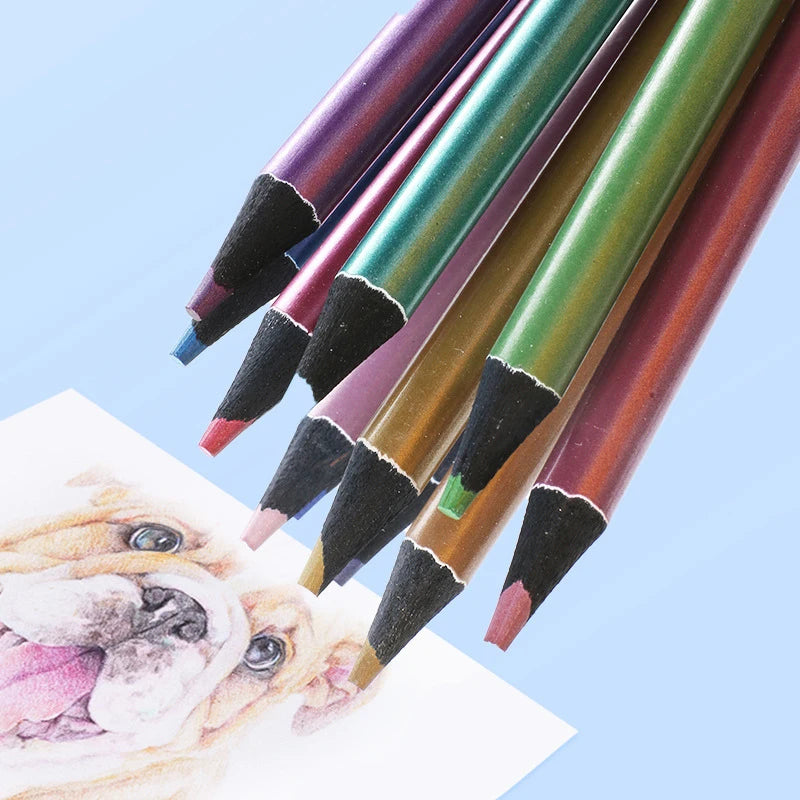 12 Colours Metallic Pencil