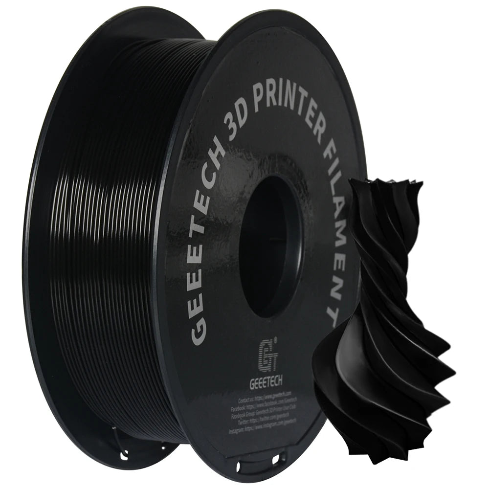 GEEETECH PETG Filament 1KG 1.75mm ±0.03mm For 3D Printer,1KG (2.2LBS) 3D Printing Fast Shipping,Vacuum packing, Tangle-Free