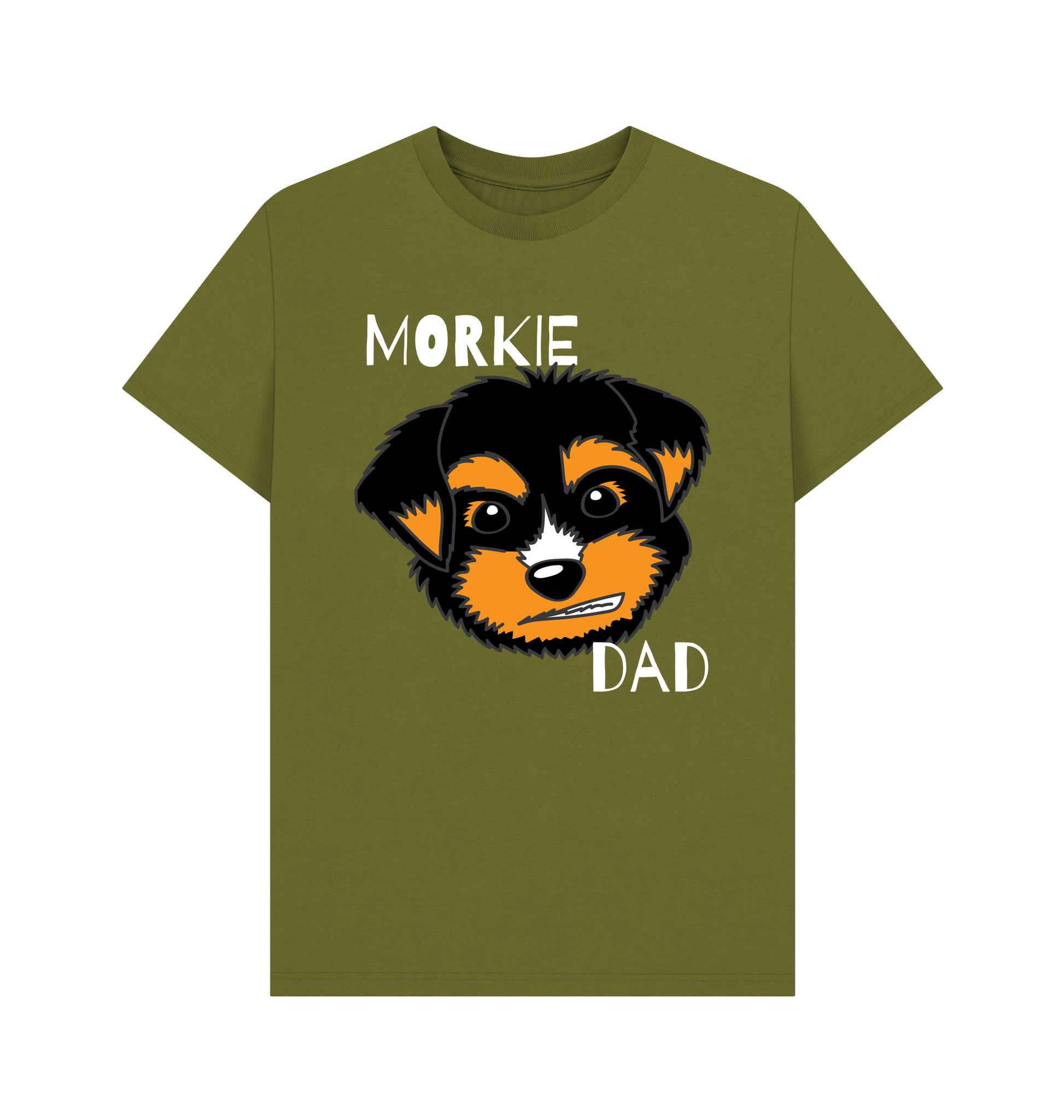 Moss Green Printed T-shirt Front