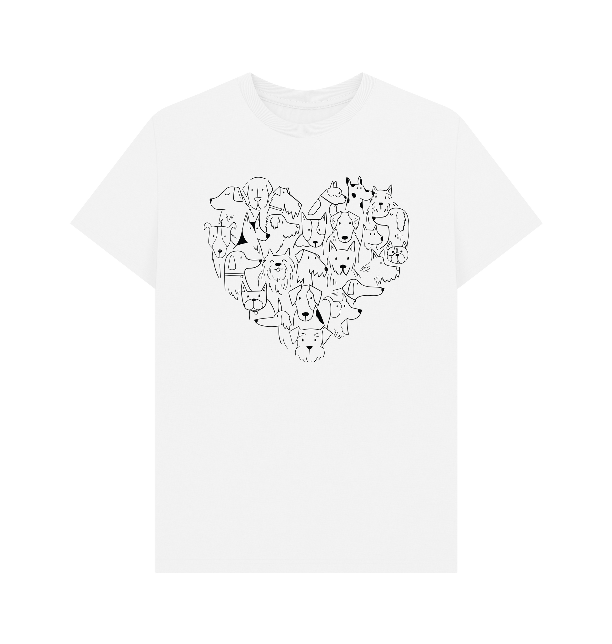 White Printed T-shirt Front