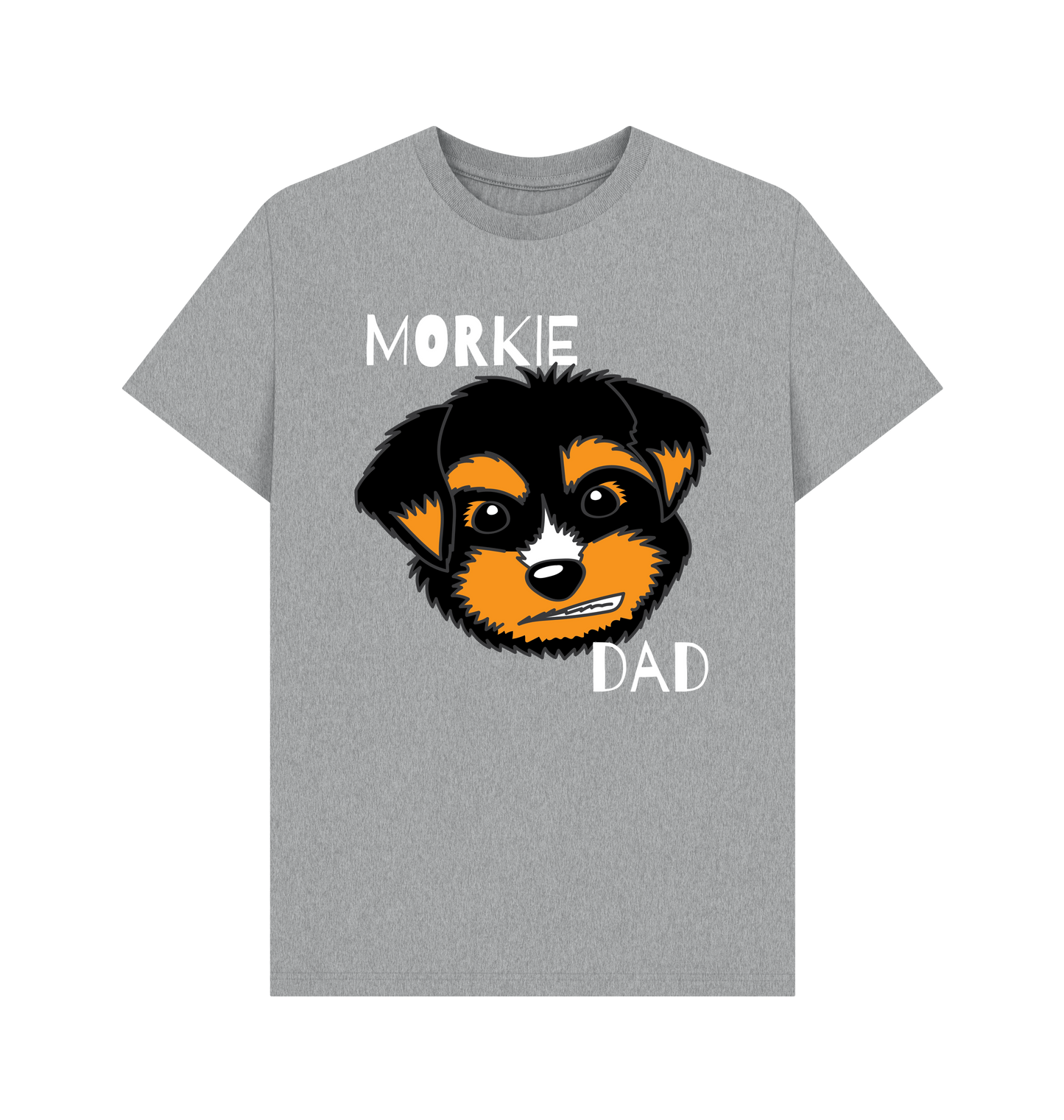 Athletic Grey Printed T-shirt Front