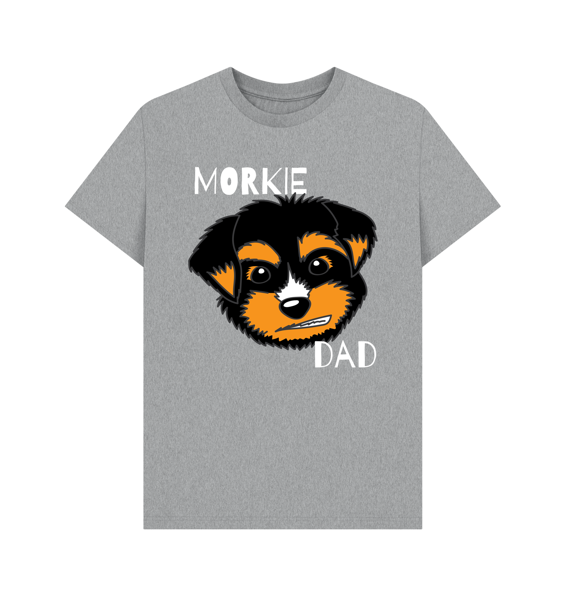 Athletic Grey Printed T-shirt Front