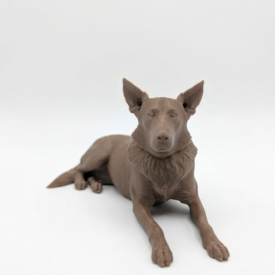 Kelpie 3D Printed Pet Model
