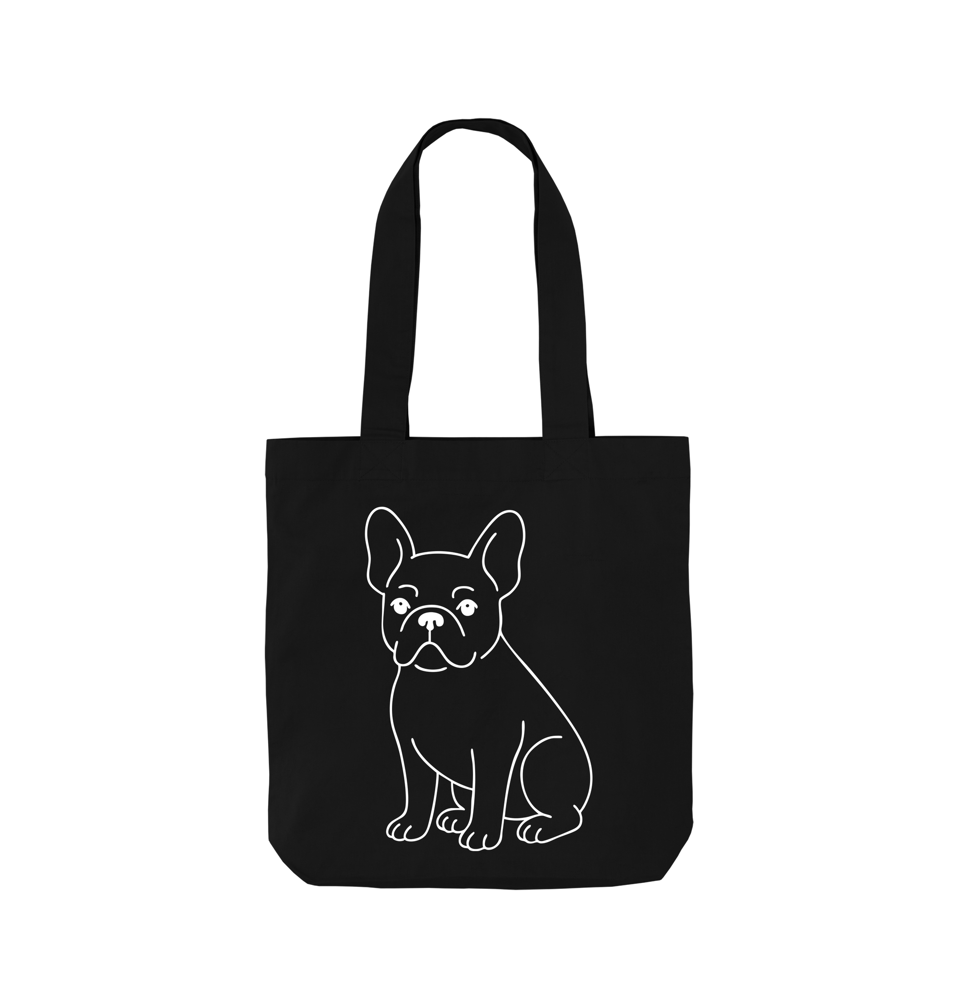 Black Printed Bag Front