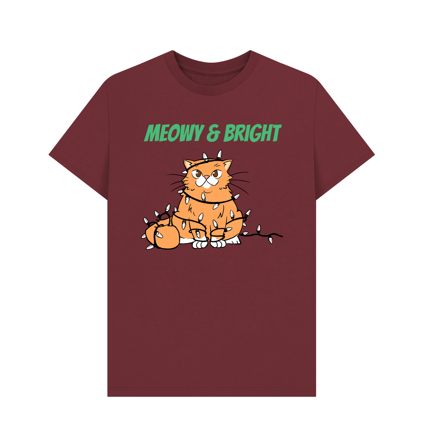 Red Wine Printed T-shirt Front
