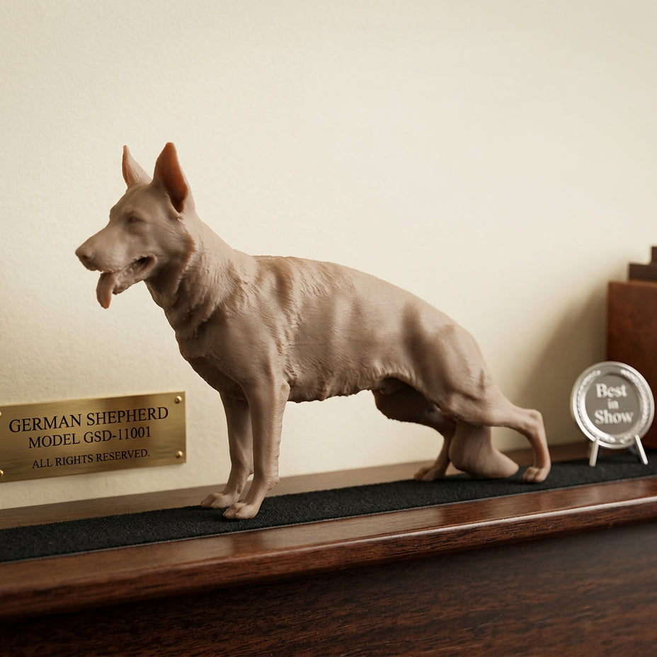 German Shepherd 3D Printed Pet Model