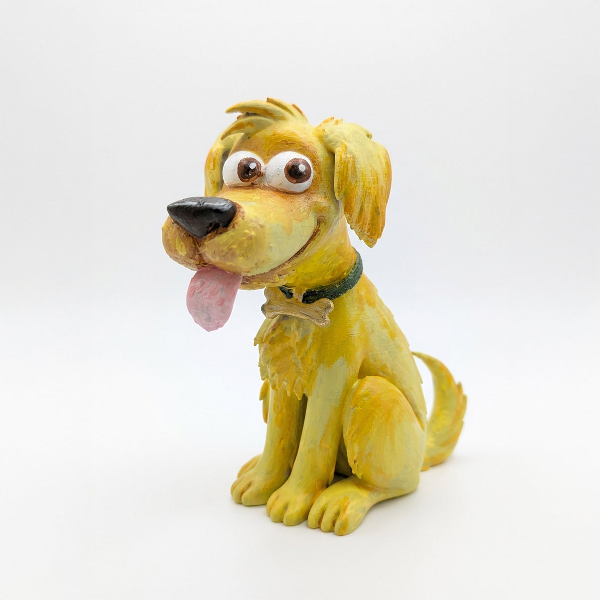 Golden Retriever 3D Printed & Hand Painted Pet Model