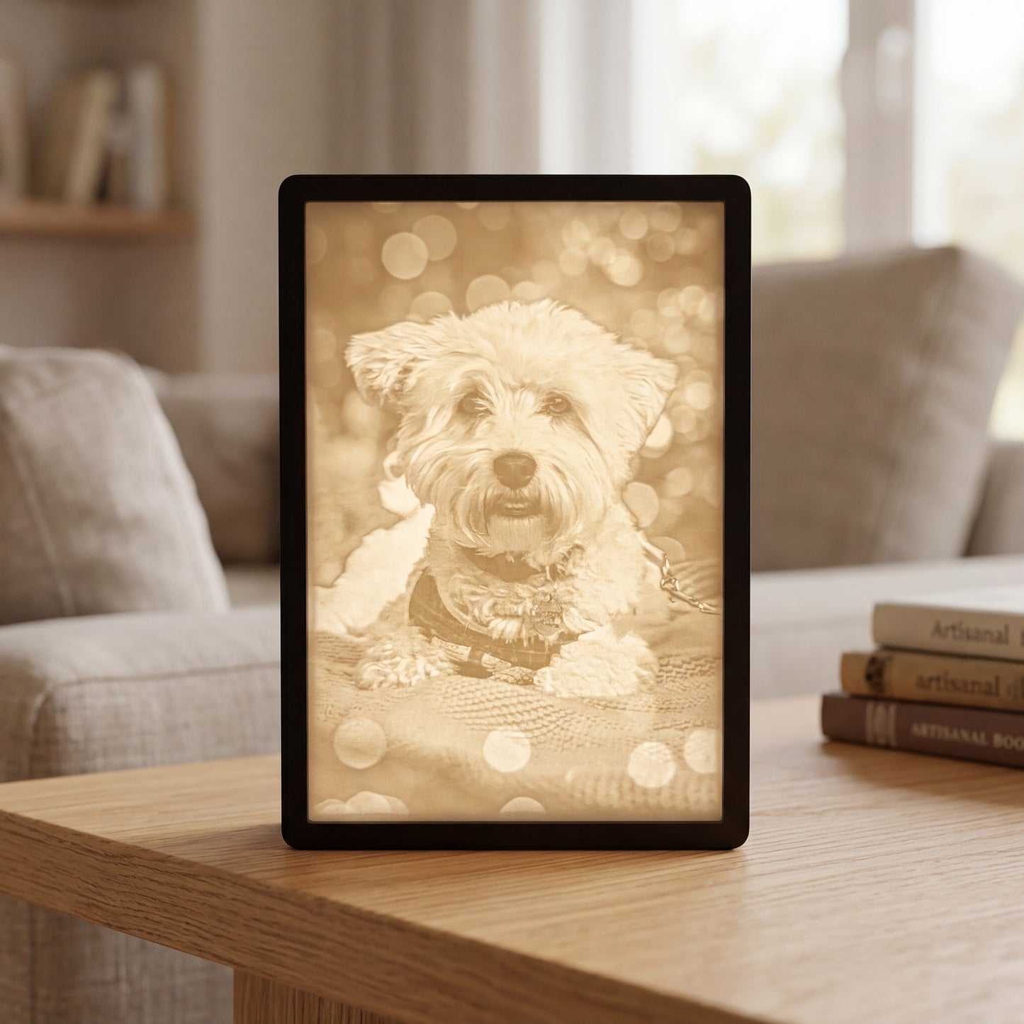 Custom 3D‑Printed Pet Lithophane with Light Box