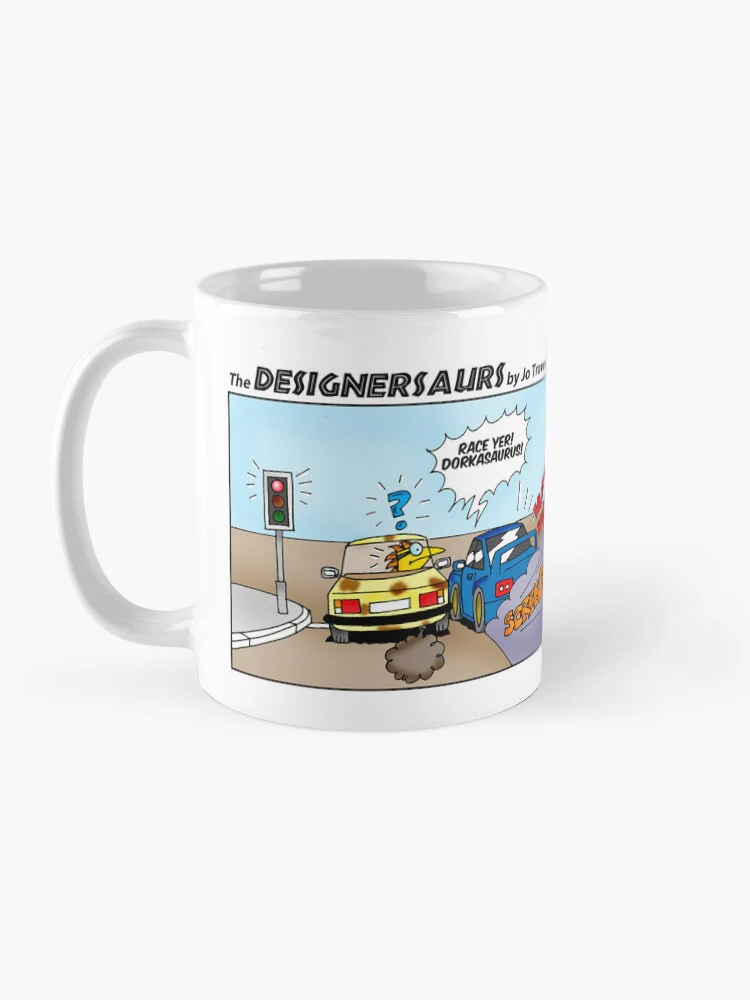 The Designersaurs ‘Race’ Webcomic Mug